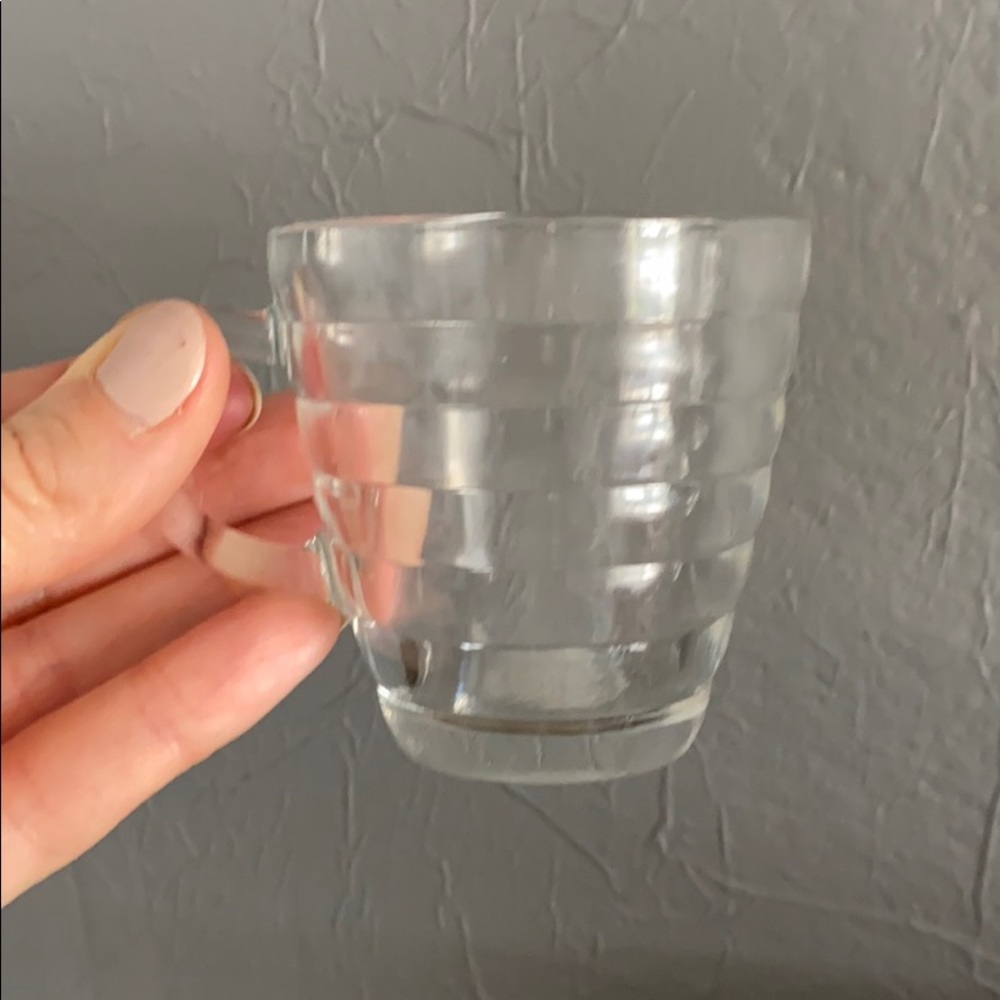 Vintage Replacement Duralex Cup Beehive Shaped Clear Mug Made in France
